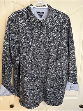 Chaps Floral Long Sleeve Blouse